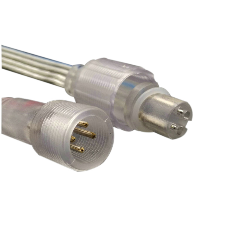 4PIN Transparent Waterproof Male And Female Plug Terminal Snap Connector 4PIN Transparent Waterproof Male And Female Plug Terminal Snap Connector